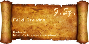 Feld Szandra névjegykártya